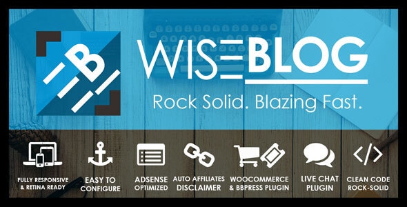 Wise Blog | Multi-Purpose AdSense Optimized WordPress Theme Logo